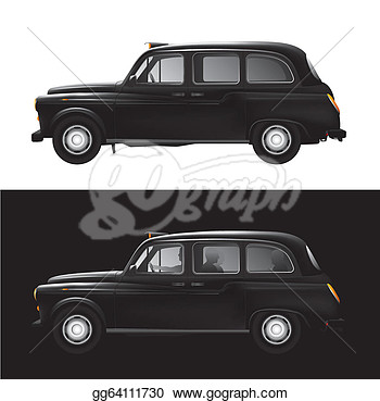 Vector Stock   London Symbol   Black Cab   Taxi  Stock Clip Art
