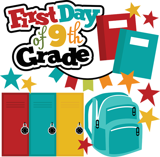 9th Grade Clipart First Day Of 9th Grade Svg