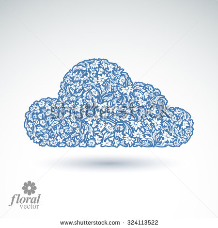 Conditions Conceptual Icon Flower Patterned Gloomy Cloud  Weather