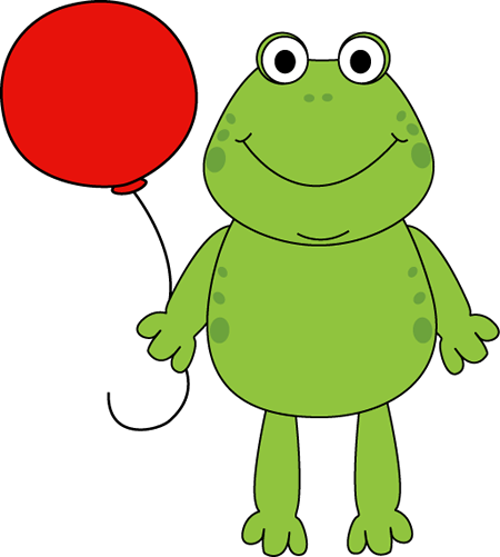 Frog With A Balloon Clip Art   Frog With A Balloon Image