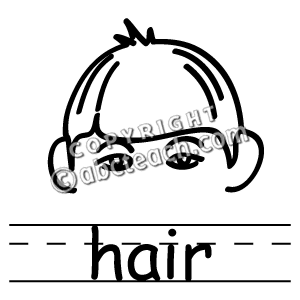 Hair Clip Art Black And White   Clipart Panda   Free Clipart Images