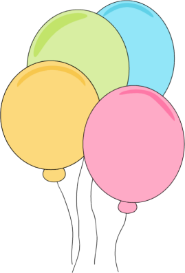 Pastel Balloons Clip Art Image   Bunch Of Pastel Balloons In Yellow