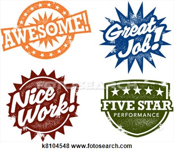 Pictures Of Great Job Awesome Stamps K8104548   Search Stock