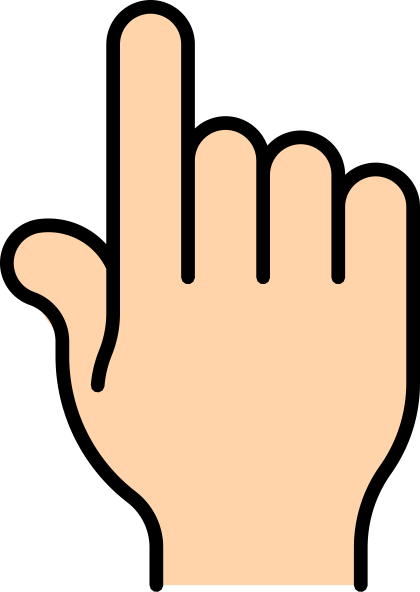 Pointing Finger Bold Clip Art At Clker Com   Vector Clip Art Online