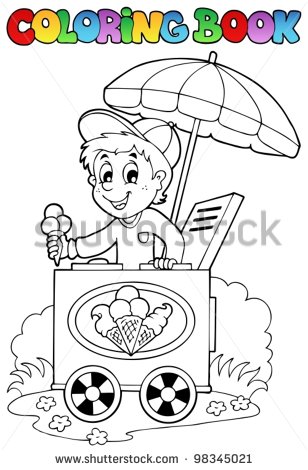 Related Pictures Ice Cream Man Driving Red Car Royalty Free Clip Art