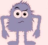 Royalty Free Vector Clip Art Illustration Of A Hairy Blue Monster
