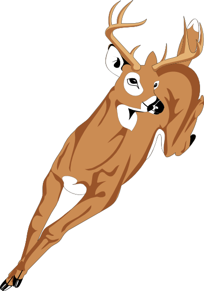 Running Deer Clip Art At Clker Com   Vector Clip Art Online Royalty    