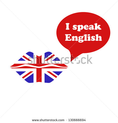 Speak English Clipart I Speak English   Stock Vector
