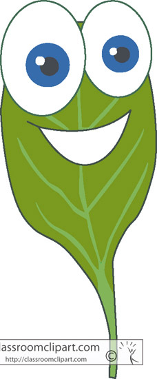 Spinach Leaf Cartoon Face Jpg