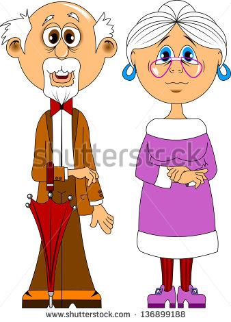 Vector Images Illustrations And Cliparts  Grandfather And Grandmother