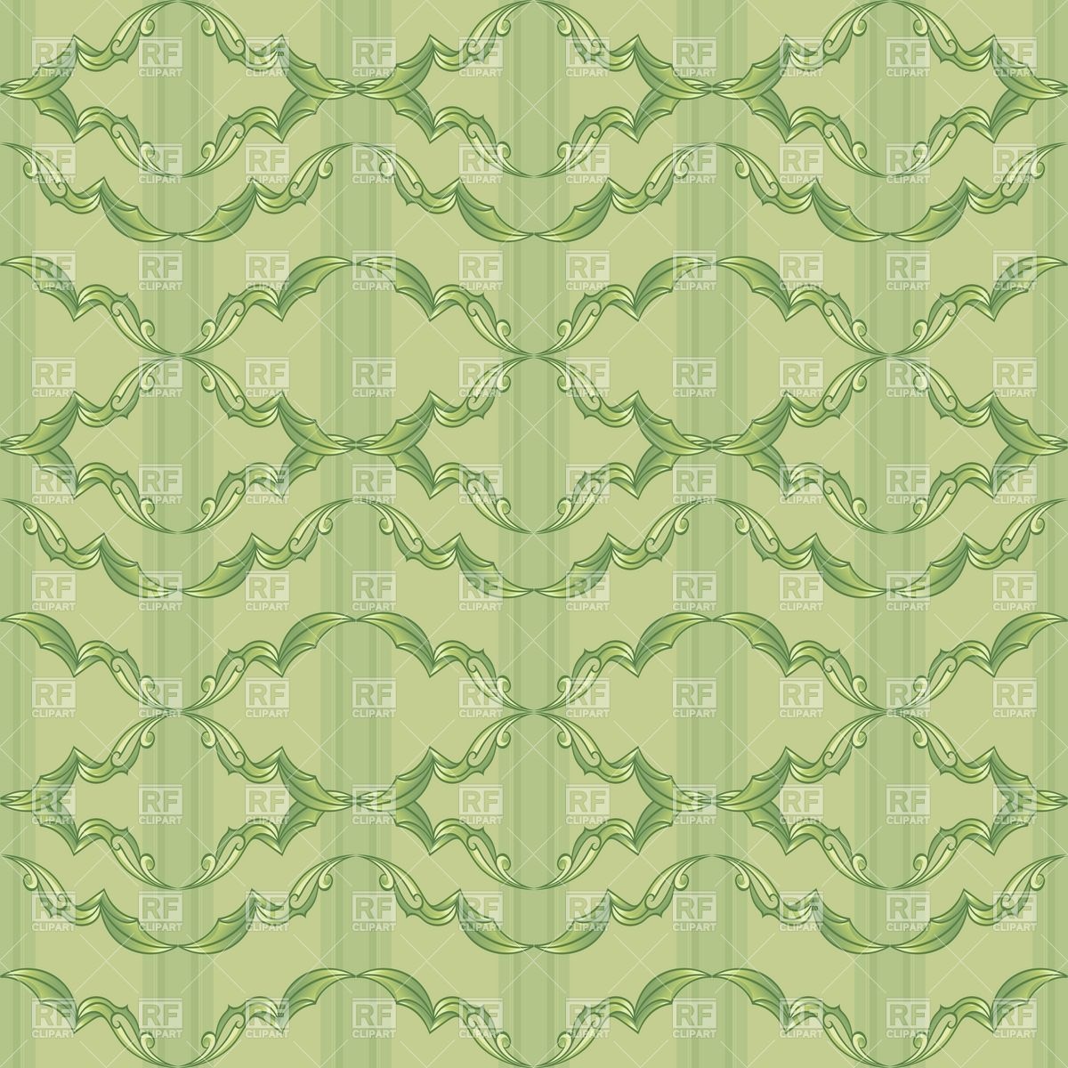 Vintage Green Wallpaper Pattern Download Royalty Free Vector Clipart