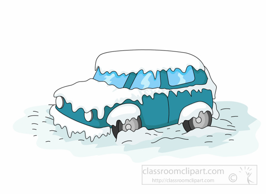 Weather   Ice Snow Covered Car 116 Clipart   Classroom Clipart