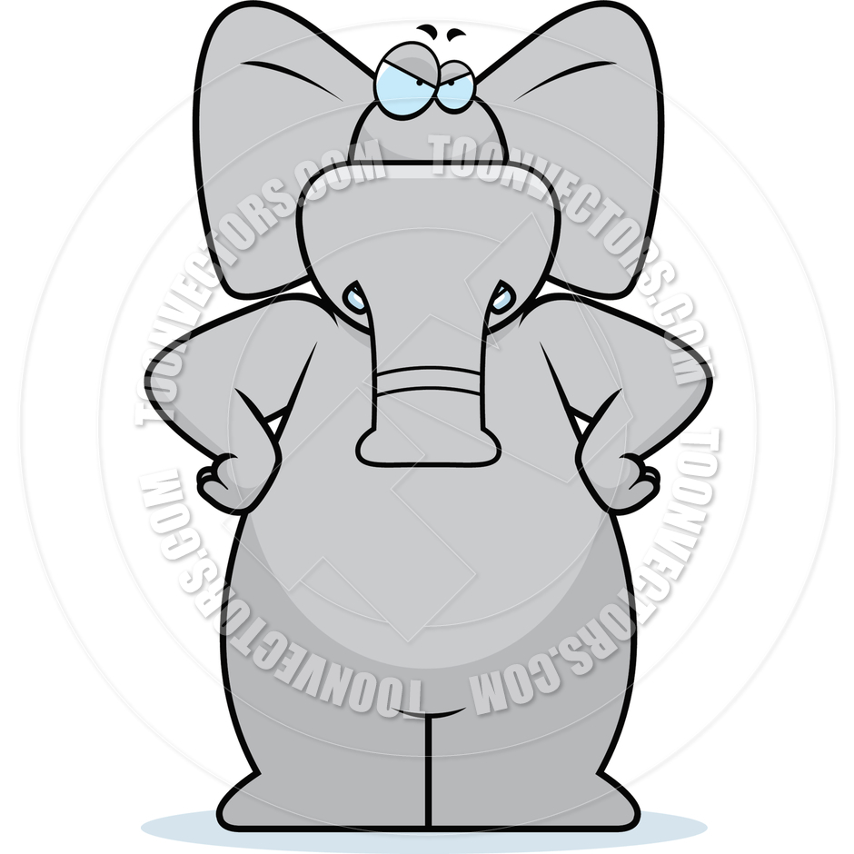 Angry Elephant By Cory Thoman   Toon Vectors Eps  1348