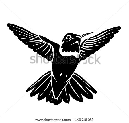 Black White Hummingbird Logo Logo Clip Art Pams Clipart