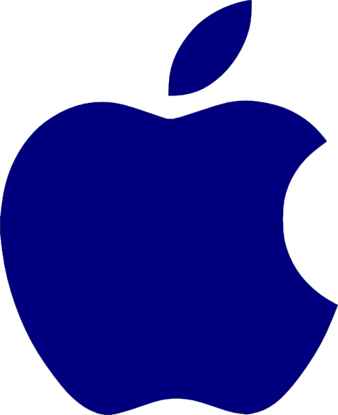 Blue Apple Logo Icons Free Icons In Apple  Icon Search Engine