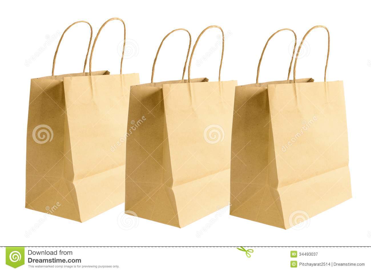 Brown Paper Bag Royalty Free Stock Photography   Image  34493037