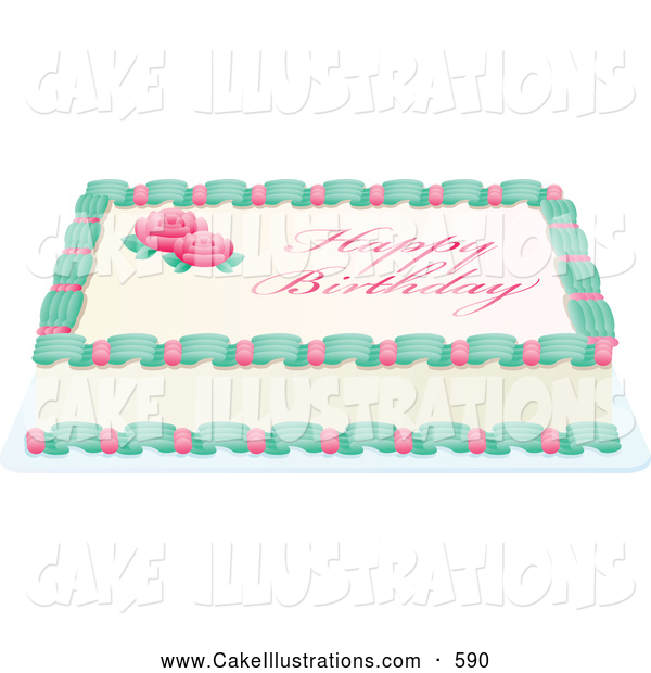 Cake With Happy Birthday Text Cake Clip Art Tonis Pan