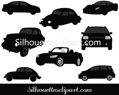 Car Silhouette Vector Graphics Packcategory  Vehicle Vector Graphics