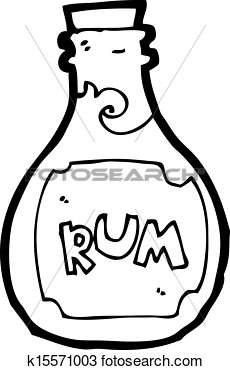 Clipart Of Cartoon Rum Bottle K15571003   Search Clip Art