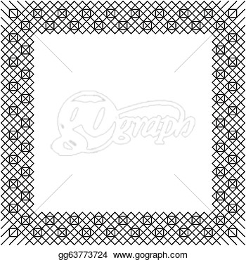 Drawing   Wrought Iron Frame  Clipart Drawing Gg63773724