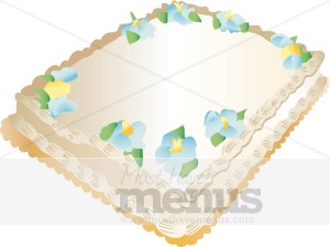 Eps Word Jpg Png Tweet Sheet Cake Clipart A White Frosted Sheet Cake    