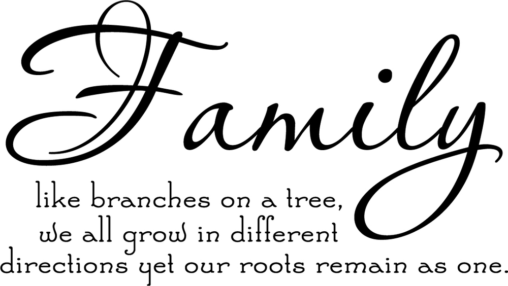 Family Tree Together Love Wall Vinyl Sticker Decal Quote Decor Cute On    