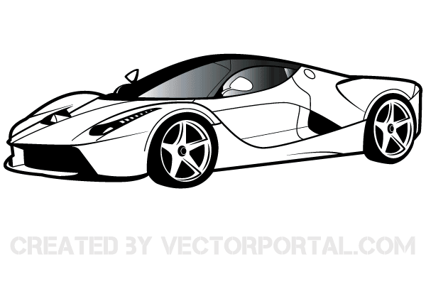 Ferrari Clip Art Vector   Download Free Vector Art