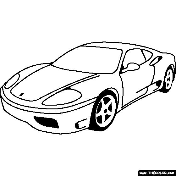 Ferrari Sign Colouring Pages
