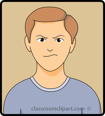 Frustration Facial Expression 14 22812   Classroom Clipart