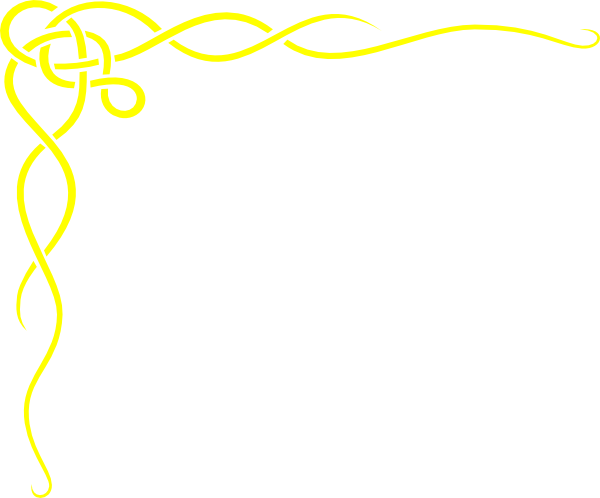 Gold Yellow Scroll Border Clip Art At Clker Com   Vector Clip Art