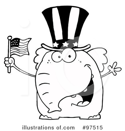 Independence Day Clipart  97515 By Hit Toon   Royalty Free  Rf  Stock    