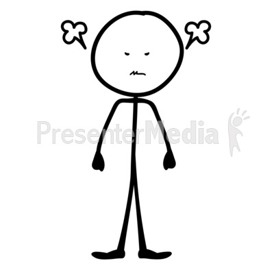 Line Figure Angry   Presentation Clipart   Great Clipart For