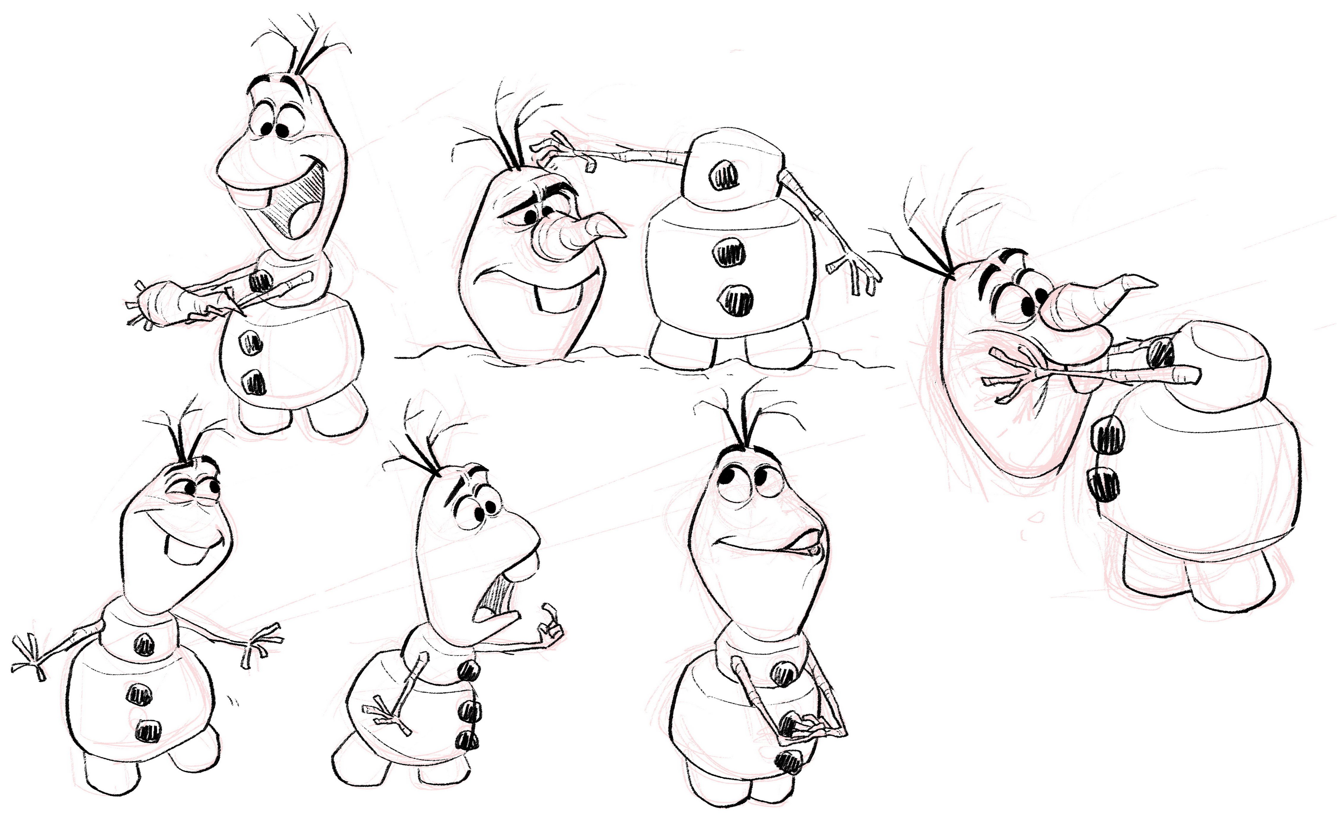 Olaf Frozen Sketch