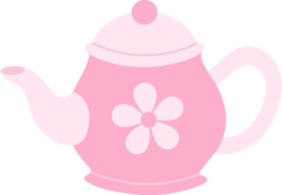Pink Teapot With Daisy  Free Clipart For Personal Use