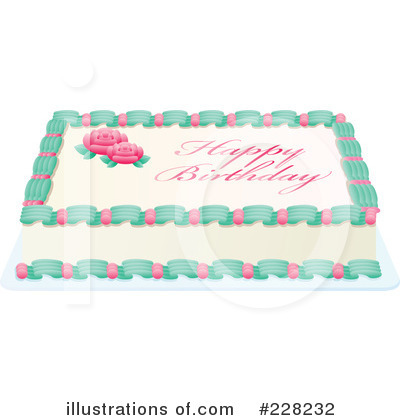 Royalty Free  Rf  Birthday Cake Clipart Illustration  228232 By Tonis