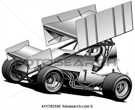 Stock Illustration Of Sprint Car K11785186   Search Clip Art Drawings