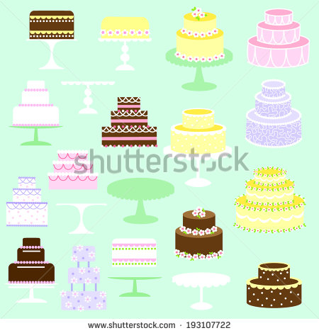 Stock Images Similar To Id 69528469   Retro Three Layer Cake