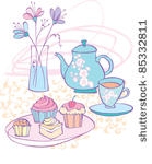 Tea Party Clip Art Vector English Tea Party   1000 Graphics   Clipart