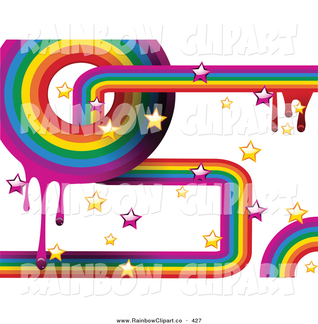Vector Clip Art Of A Rainbow Halftone Background With Colorful Sample