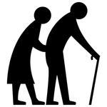 Vector Elderly Couple Elderly Care Vector A Large Group Of