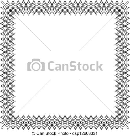 Vector   Wrought Iron Frame 3   Stock Illustration Royalty Free