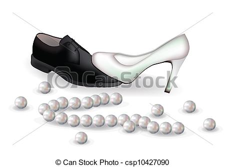 Wedding Shoes Pearls Vector Stock Photos And Images  20 Wedding Shoes