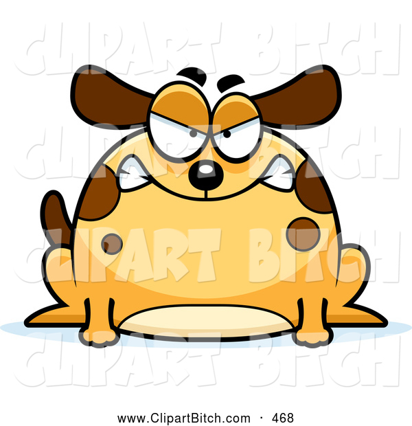Art Of A Mad Chubby Dog Clip Art Cory Thoman
