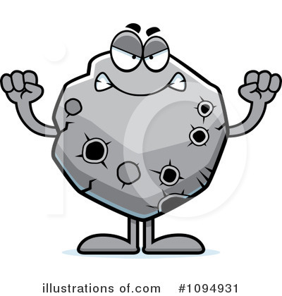 Asteroid Clipart  1094931 By Cory Thoman   Royalty Free  Rf  Stock