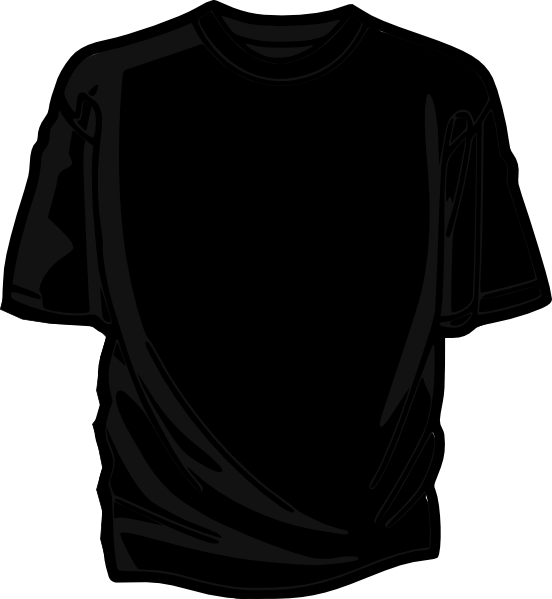Black T Shirt Clip Art At Clker Com   Vector Clip Art Online Royalty