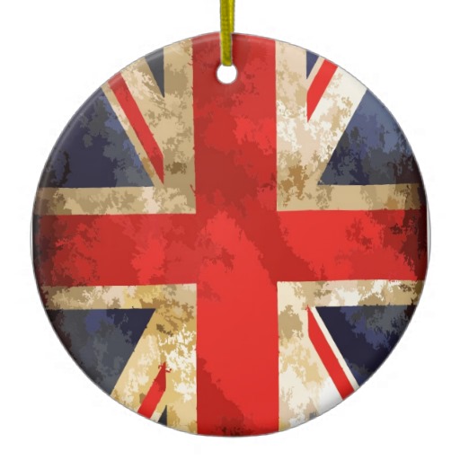 British Flag Christmas Ornament   Zazzle