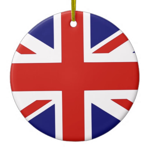 British Flag Christmas Ornament   Zazzle