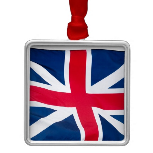 British Flag Design Christmas Ornaments   Zazzle
