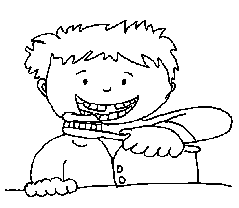 Brush Teeth Clipart Black And White Brush For At Least 2 Minutes