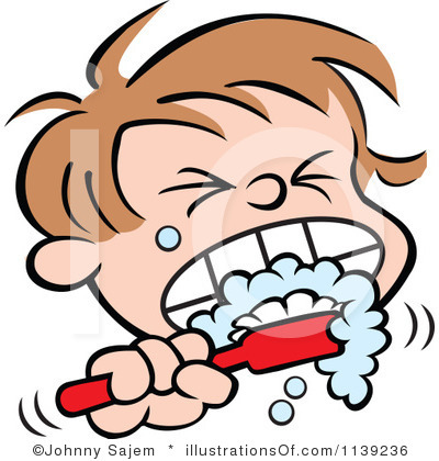 Brushing Teeth Clipart Black And White   Clipart Panda   Free Clipart    